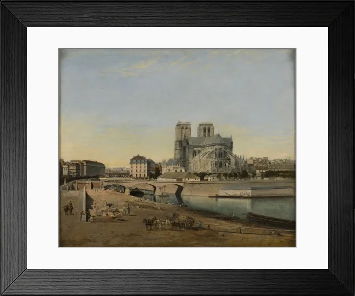 Framed Print : Apse of Notre-Dame, seen from the Quai de la Tournelle, 1860 Framed Print : Apse of Notre-Dame, seen from the Quai de la Tournelle, 1860