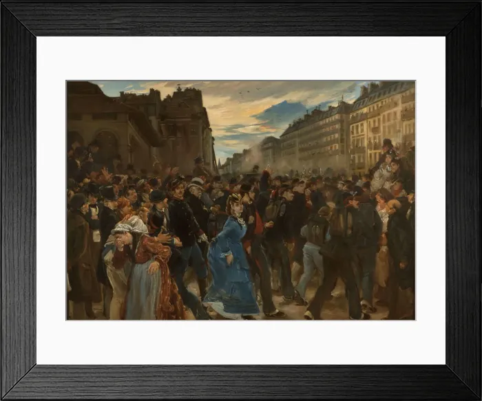Framed Print : The departure of the Garde mobile in July 1870, ca 1879 Framed Print : The departure of the Garde mobile in July 1870, ca 1879
