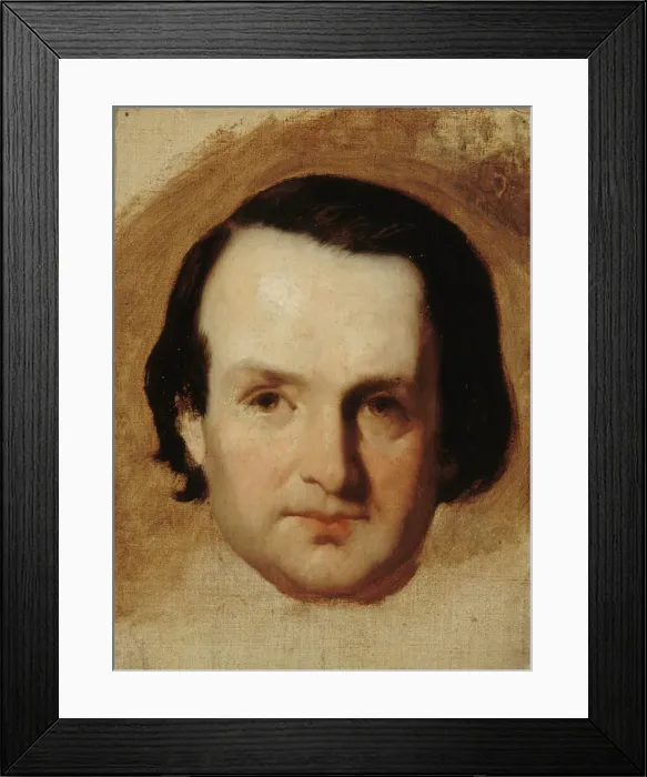 Framed Print : Portrait of Victor Hugo (1802-1885), ca 1835. Creator: Heim Framed Print : Portrait of Victor Hugo (1802-1885), ca 1835. Creator: Heim