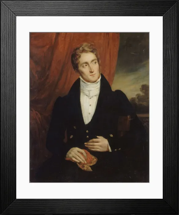 Framed Print : Portrait of Jean-Georges Farcy (1800-1830), 1829. Creator: Colin Framed Print : Portrait of Jean-Georges Farcy (1800-1830), 1829. Creator: Colin