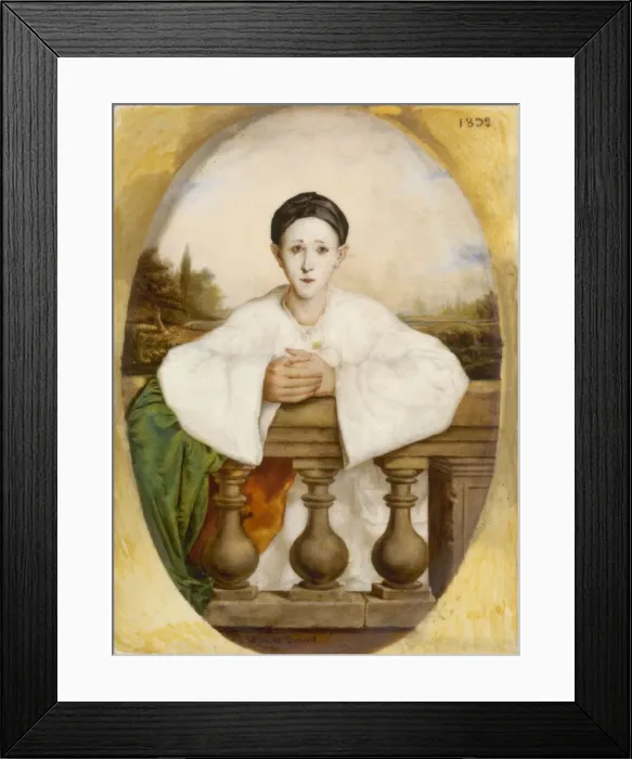 Framed Print : Portrait of Jean-Gaspard Deburau (1796-1846), 1832. Creator: Trouvé Framed Print : Portrait of Jean-Gaspard Deburau (1796-1846), 1832. Creator: Trouvé
