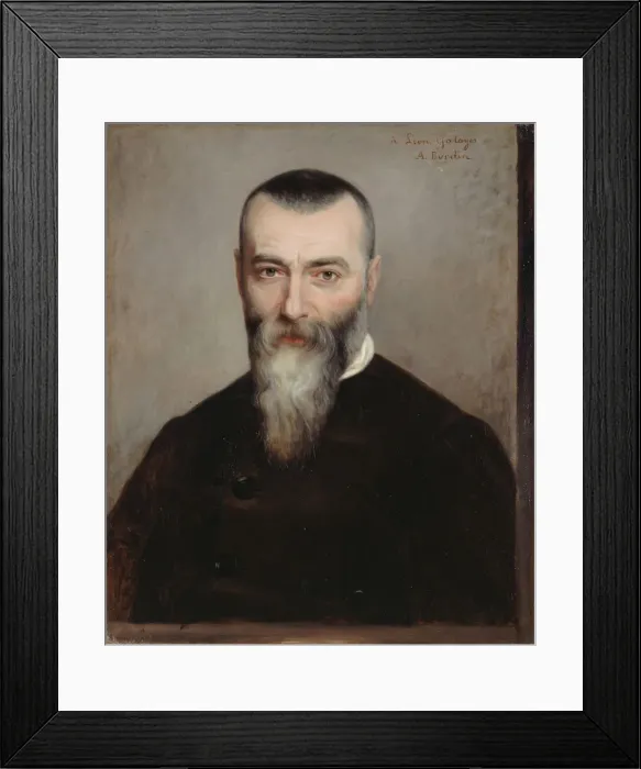 Framed Print : Portrait of Alphonse Karr (1808-1890), 1865. Creator: Burdin, Amelie (1834-?) Framed Print : Portrait of Alphonse Karr (1808-1890), 1865. Creator: Burdin, Amelie (1834-?)
