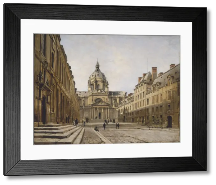 Framed Print : The Courtyard of the Old Sorbonne, 1886. Creator: Lansyer, Emmanuel (1835-1893) Framed Print : The Courtyard of the Old Sorbonne, 1886. Creator: Lansyer, Emmanuel (1835-1893)