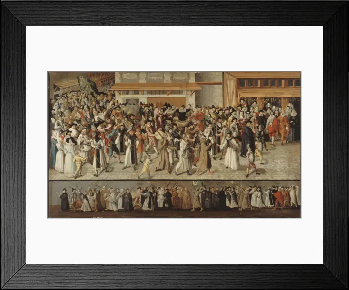 Framed Print : Procession of the Holy League in the Streets of Paris, ca 1590 Framed Print : Procession of the Holy League in the Streets of Paris, ca 1590