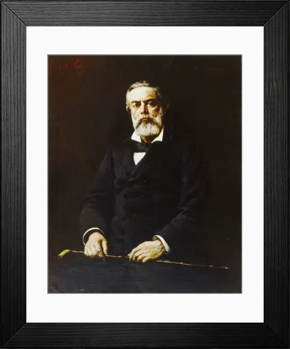 Framed Print : Portrait of Jules Valles (1832-1885), 1881. Creator: Gill, Andre(1840-1885) Framed Print : Portrait of Jules Valles (1832-1885), 1881. Creator: Gill, Andre(1840-1885)