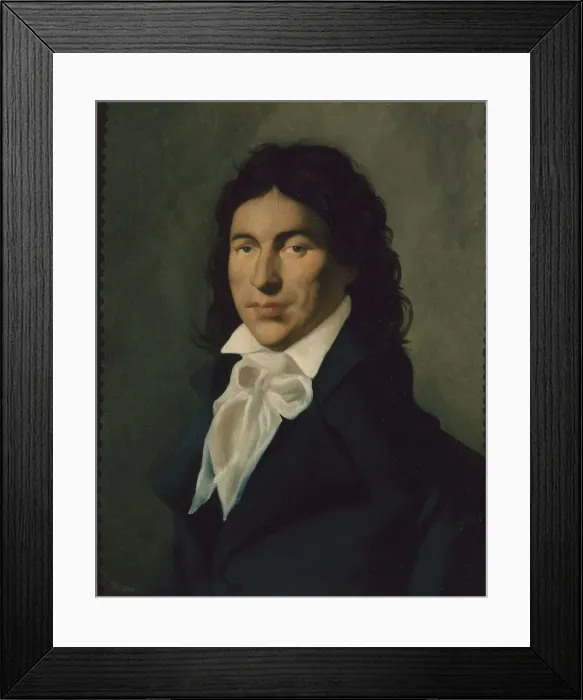 Framed Print : Portrait of Camille Desmoulins (1760-1794), c. 1790. Creator: Anonymous Framed Print : Portrait of Camille Desmoulins (1760-1794), c. 1790. Creator: Anonymous