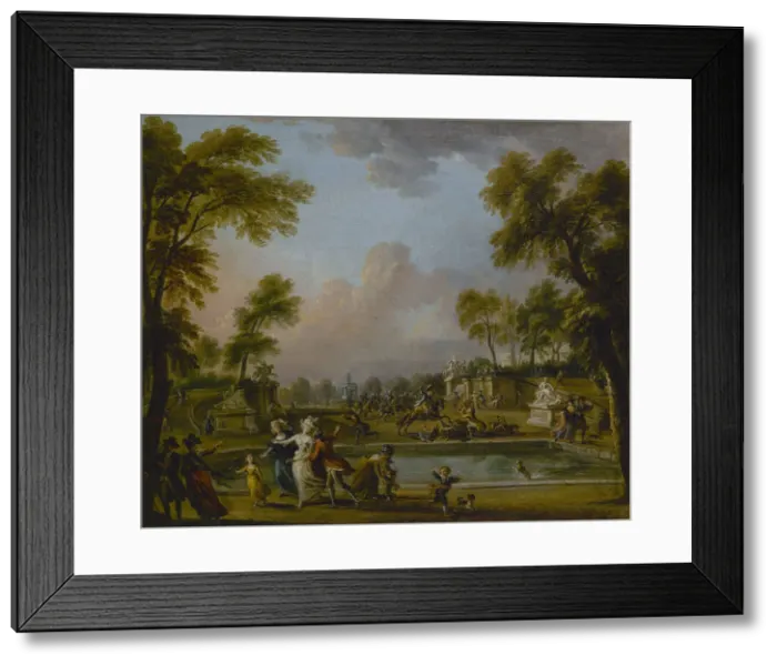 Framed Print : Prince de Lambesc entering the gardens of the Tuileries by force, 12 July 1789, c. 1789 Framed Print : Prince de Lambesc entering the gardens of the Tuileries by force, 12 July 1789, c. 1789