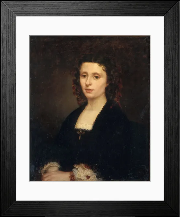 Framed Print : Portrait of Athenais Mialaret (1826-1899), 1855 Framed Print : Portrait of Athenais Mialaret (1826-1899), 1855