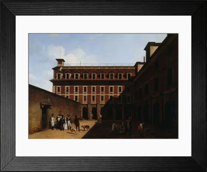 Framed Print : The Madelonnettes Prison, c. 1810. Creator: Boilly, Louis-Leopold (1761-1845) Framed Print : The Madelonnettes Prison, c. 1810. Creator: Boilly, Louis-Leopold (1761-1845)
