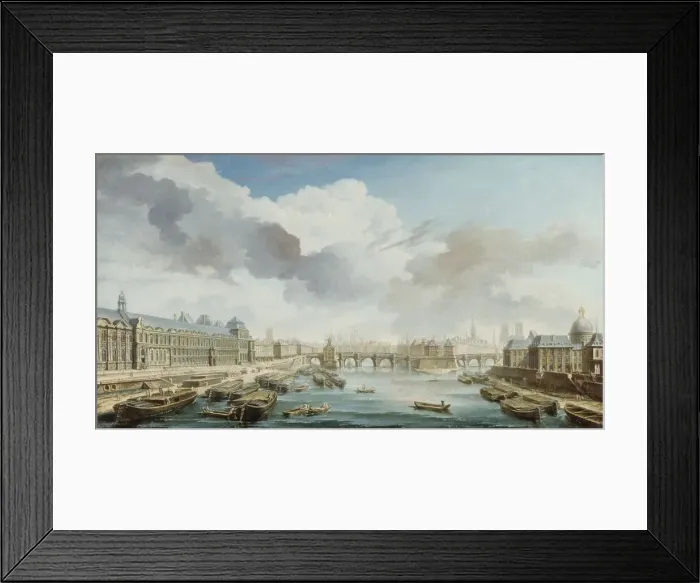 Framed Print : Le Louvre, le Pont-Neuf et le College des Quatre-Nations, 1755 Framed Print : Le Louvre, le Pont-Neuf et le College des Quatre-Nations, 1755