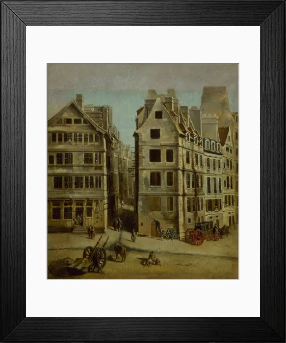 Framed Print : Le cabaret l Image Notre-Dame, place de Greve, 1751 Framed Print : Le cabaret l Image Notre-Dame, place de Greve, 1751