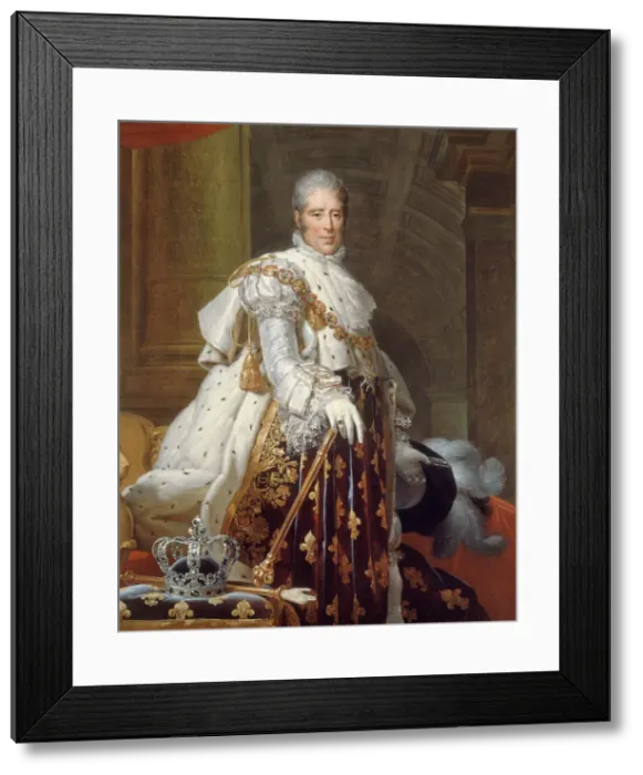 Framed Print : Portrait of King Charles X of France (1757-1836), 1825. Creator: Gerard Framed Print : Portrait of King Charles X of France (1757-1836), 1825. Creator: Gerard