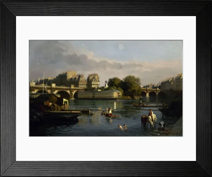 Framed Print : Le Pont-Neuf et la pointe de l ile de la Cite, 1860 Framed Print : Le Pont-Neuf et la pointe de l ile de la Cite, 1860
