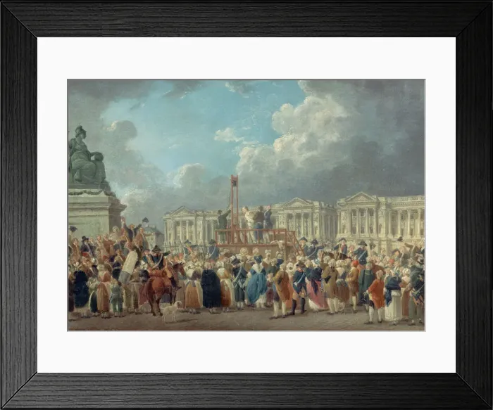 Framed Print : An execution on the Place de la Revolution, c. 1793 Framed Print : An execution on the Place de la Revolution, c. 1793