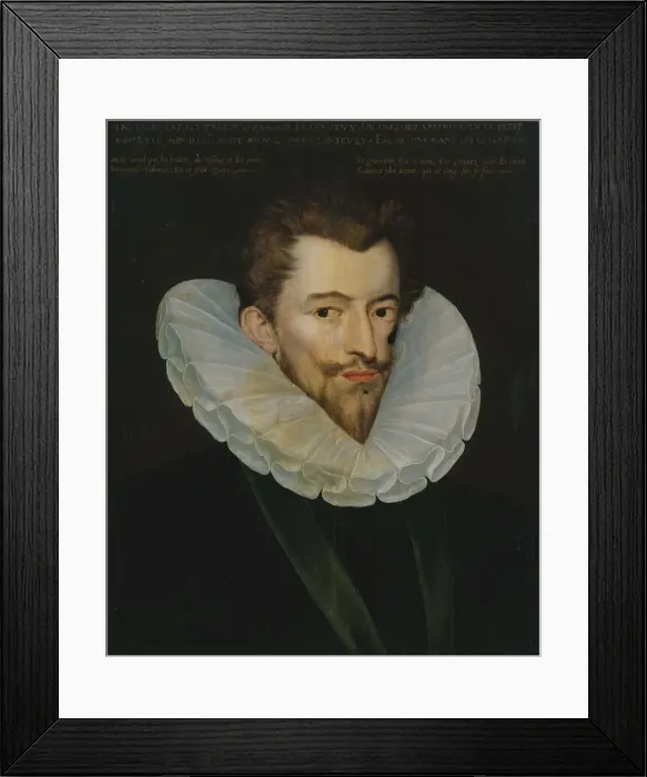 Framed Print : Portrait of Henry I, Duke of Guise (1550-1588), ca 1585. Creator: Anonymous Framed Print : Portrait of Henry I, Duke of Guise (1550-1588), ca 1585. Creator: Anonymous