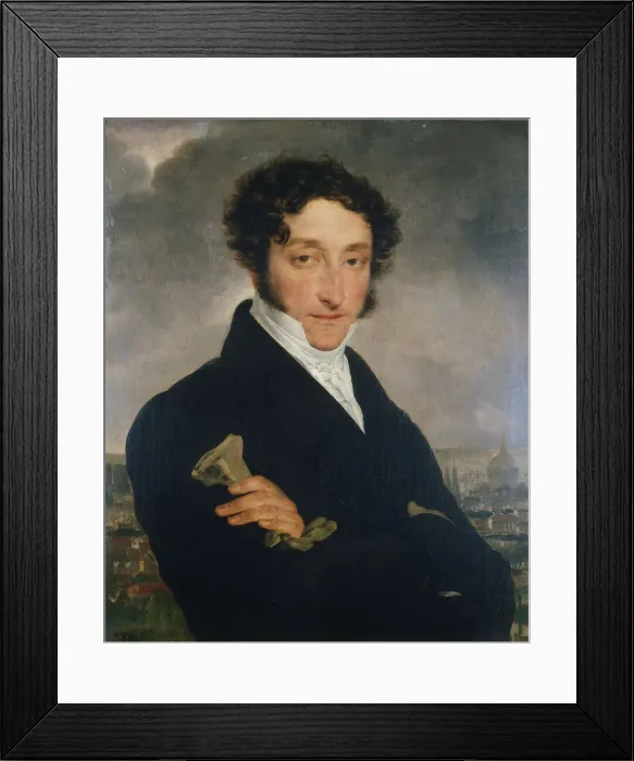 Framed Print : Portrait of the author Charles Nodier (1780-1877), c. 1830. Creator: Anonymous Framed Print : Portrait of the author Charles Nodier (1780-1877), c. 1830. Creator: Anonymous