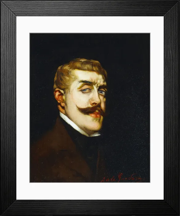 Framed Print : Portrait of the poet Jean Lorrain (1855-1906), c. 1900. Creator: La Gandara Framed Print : Portrait of the poet Jean Lorrain (1855-1906), c. 1900. Creator: La Gandara
