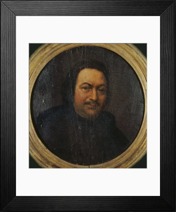 Framed Print : Portrait of Honorede Balzac (1799-1850), ca 1845. Creator: Anonymous Framed Print : Portrait of Honorede Balzac (1799-1850), ca 1845. Creator: Anonymous