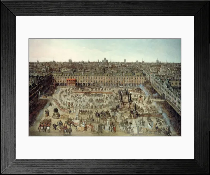 Framed Print : Celebration of the wedding contract between Louis XIII and Anne of Austria... 1612 Framed Print : Celebration of the wedding contract between Louis XIII and Anne of Austria... 1612