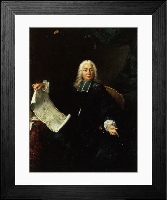 Framed Print : Portrait of Jean de Lagrive (1689-1757), c. 1740. Creator: Anonymous Framed Print : Portrait of Jean de Lagrive (1689-1757), c. 1740. Creator: Anonymous