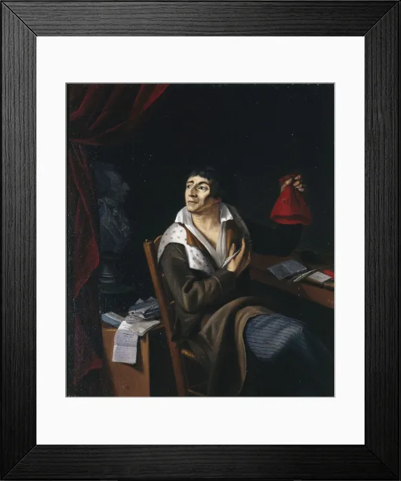 Framed Print : Portrait of Jean-Paul Marat (1743-1793), c. 1793. Creator: Anonymous Framed Print : Portrait of Jean-Paul Marat (1743-1793), c. 1793. Creator: Anonymous
