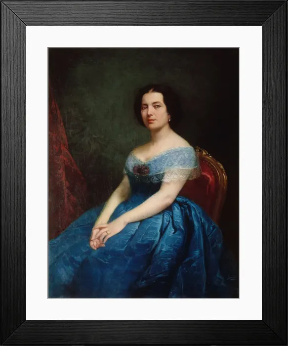 Framed Print : Portrait of Ernesta Grisi (1816-1895), 1866. Creator: Bonnegrace Framed Print : Portrait of Ernesta Grisi (1816-1895), 1866. Creator: Bonnegrace