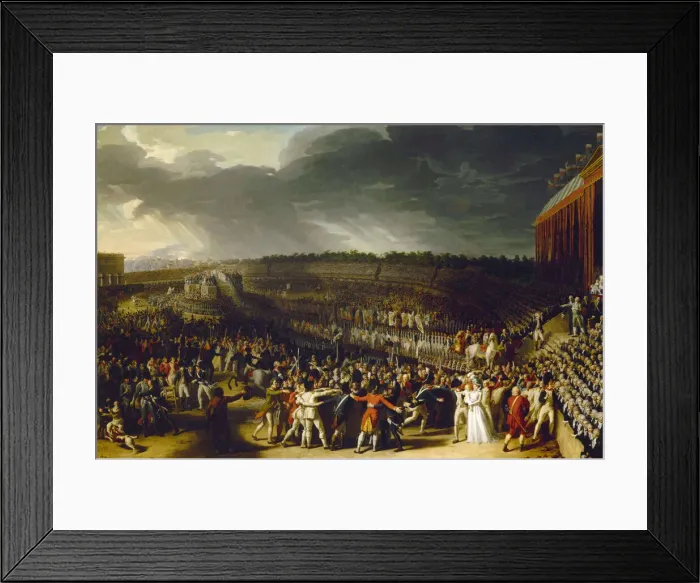 Framed Print : The Festival of the Federation at Champ de Mars on 14 July 1790, 1792 Framed Print : The Festival of the Federation at Champ de Mars on 14 July 1790, 1792