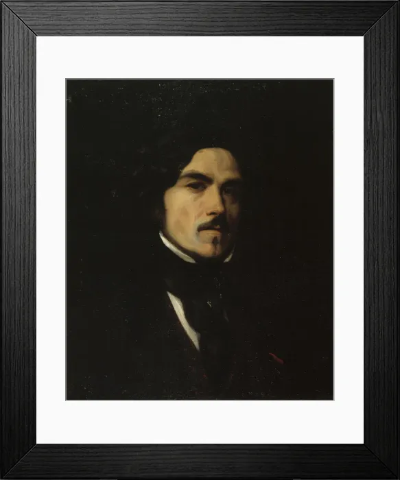 Framed Print : Portrait of Eugene Delacroix (1798-1863), c. 1840. Creator: Anonymous Framed Print : Portrait of Eugene Delacroix (1798-1863), c. 1840. Creator: Anonymous