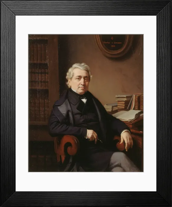 Framed Print : Portrait of Thomas-Marie-Francois Sauvage (1794-1877), 1850 Framed Print : Portrait of Thomas-Marie-Francois Sauvage (1794-1877), 1850