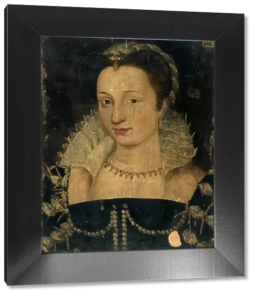 Portrait of Gabrielle d Estrees (1573-1599), ca 1590. Creator: Anonymous
