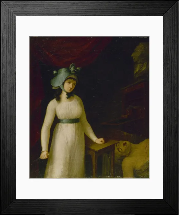 Framed Print : Portrait of Charlotte Corday (1768-1793), Between 1793 and 1798. Creator: Anonymous Framed Print : Portrait of Charlotte Corday (1768-1793), Between 1793 and 1798. Creator: Anonymous