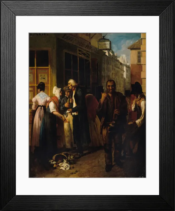 Framed Print : Bureau de la loterie royale sous la Restauration, 1820. Creator: Anonymous Framed Print : Bureau de la loterie royale sous la Restauration, 1820. Creator: Anonymous