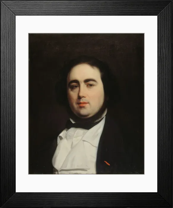 Framed Print : Portrait of the writer Jules Janin (1804-1874), ca 1839 Framed Print : Portrait of the writer Jules Janin (1804-1874), ca 1839