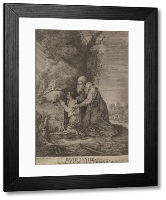 Framed Print : Sacrifice of Isaac. Creator: Andreas Altomonte Framed Print : Sacrifice of Isaac. Creator: Andreas Altomonte