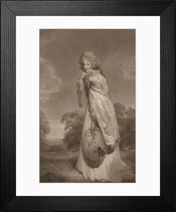 Framed Print : Elizabeth Farran, 1792. Creator: Francesco Bartolozzi Framed Print : Elizabeth Farran, 1792. Creator: Francesco Bartolozzi