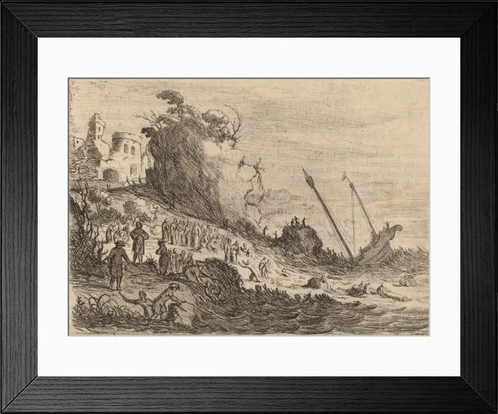 Framed Print : Saint Paul Shipwrecked on the Island of Malta, 1634. Creator: Willem Basse Framed Print : Saint Paul Shipwrecked on the Island of Malta, 1634. Creator: Willem Basse