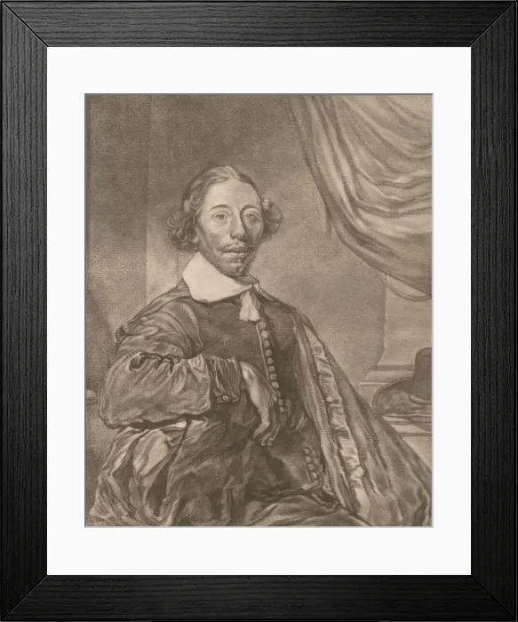 Framed Print : Portrait of a Seated Man, 1771. Creator: Johannes Kornlein Framed Print : Portrait of a Seated Man, 1771. Creator: Johannes Kornlein