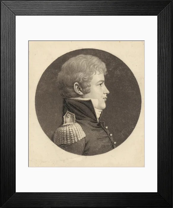 Framed Print : Alexander Macomb, Jr. 1809. Creator: Charles Balthazar Julien Fé Framed Print : Alexander Macomb, Jr. 1809. Creator: Charles Balthazar Julien Fé