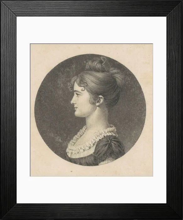 Framed Print : Elizabeth Porcher Gaillard Stoney, 1809. Creator: Charles Balthazar Julien Fé Framed Print : Elizabeth Porcher Gaillard Stoney, 1809. Creator: Charles Balthazar Julien Fé