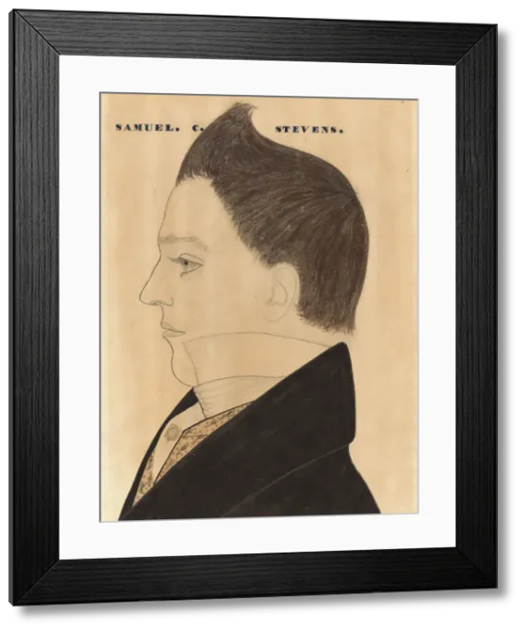 Framed Print : Samuel C. Stevens, c. 1820. Creator: Unknown Framed Print : Samuel C. Stevens, c. 1820. Creator: Unknown