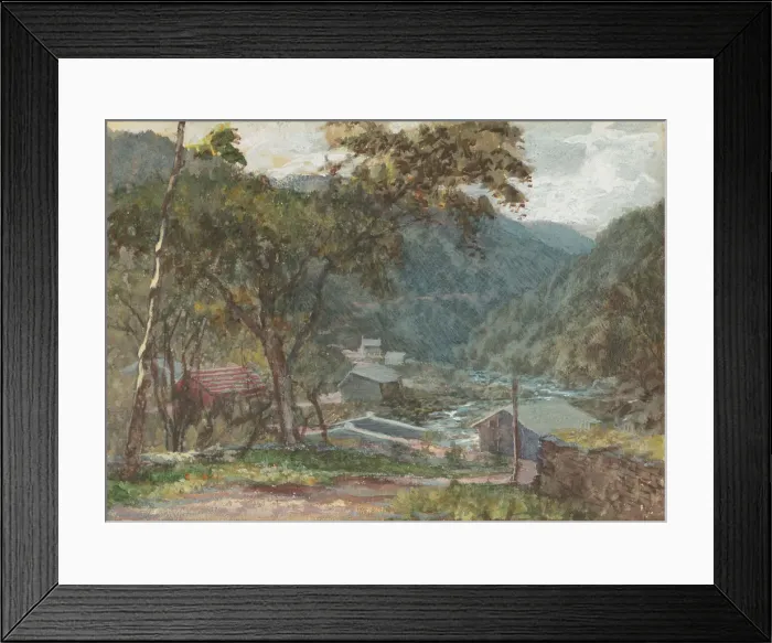 Framed Print : Entrance to Kauterskill Clove, Catskill Mountains, 19th century. Creator: Unknown Framed Print : Entrance to Kauterskill Clove, Catskill Mountains, 19th century. Creator: Unknown