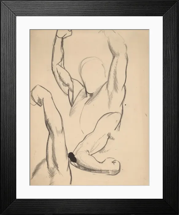 Framed Print : Arms of a Boxer, 1916. Creator: George Wesley Bellows Framed Print : Arms of a Boxer, 1916. Creator: George Wesley Bellows