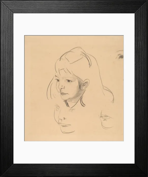 Framed Print : Studies of Jean, c. 1920. Creator: George Wesley Bellows Framed Print : Studies of Jean, c. 1920. Creator: George Wesley Bellows