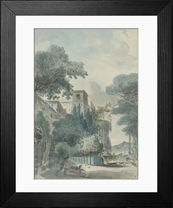Framed Print : L Allee de Grenadiers, last third 18th century. Creator: Unknown Framed Print : L Allee de Grenadiers, last third 18th century. Creator: Unknown