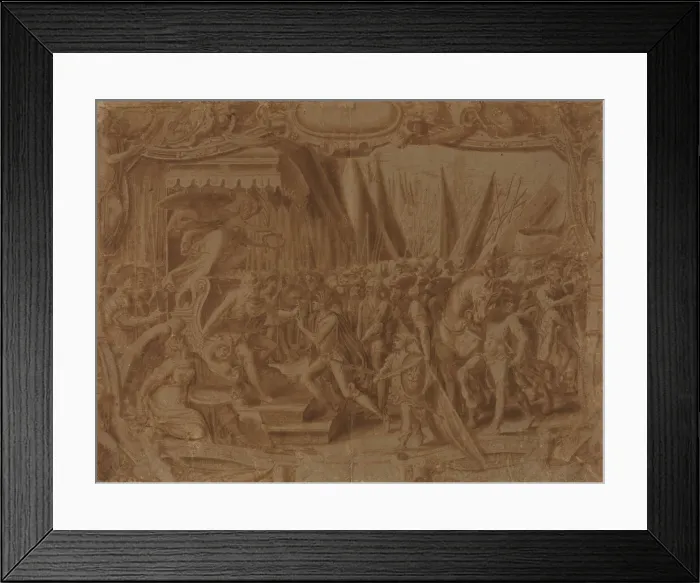 Framed Print : Historical Scene, third quarter 16th century. Creator: Unknown Framed Print : Historical Scene, third quarter 16th century. Creator: Unknown