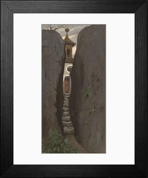 Framed Print : Vitre, c. 1877. Creator: Elihu Vedder Framed Print : Vitre, c. 1877. Creator: Elihu Vedder