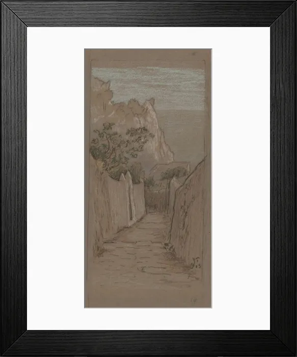 Framed Print : Capri, 1913. Creator: Elihu Vedder Framed Print : Capri, 1913. Creator: Elihu Vedder