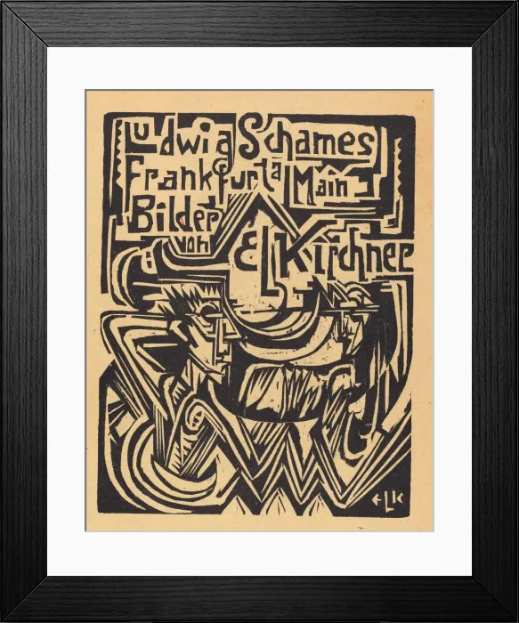 Framed Print : Ludwig Schames Frankfurt a Main Bilder von E L Kirchner (Ludwig Schames Frankfurt Framed Print : Ludwig Schames Frankfurt a Main Bilder von E L Kirchner (Ludwig Schames Frankfurt