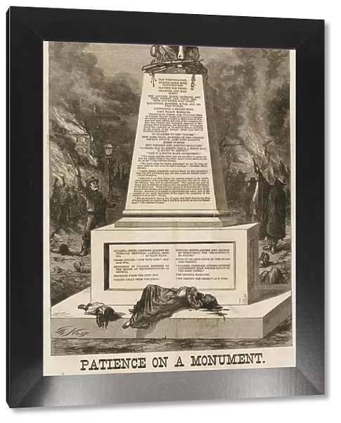 Patience on a Monument, October 8, 1868. Creator: Thomas Nast