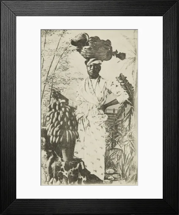 Framed Print : I. - Marchande de bananes aux Antilles, ca. 1910. Creator: Unknown Framed Print : I. - Marchande de bananes aux Antilles, ca. 1910. Creator: Unknown
